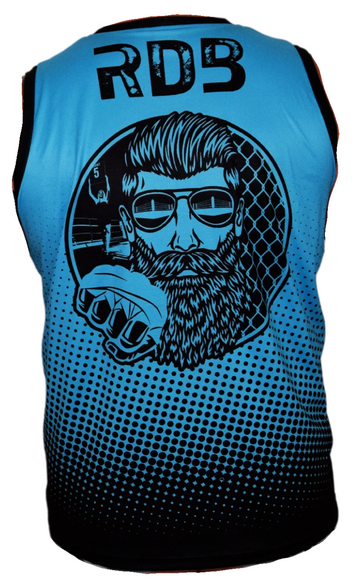Funkční tričko bez rukávu RDB, figth/blue