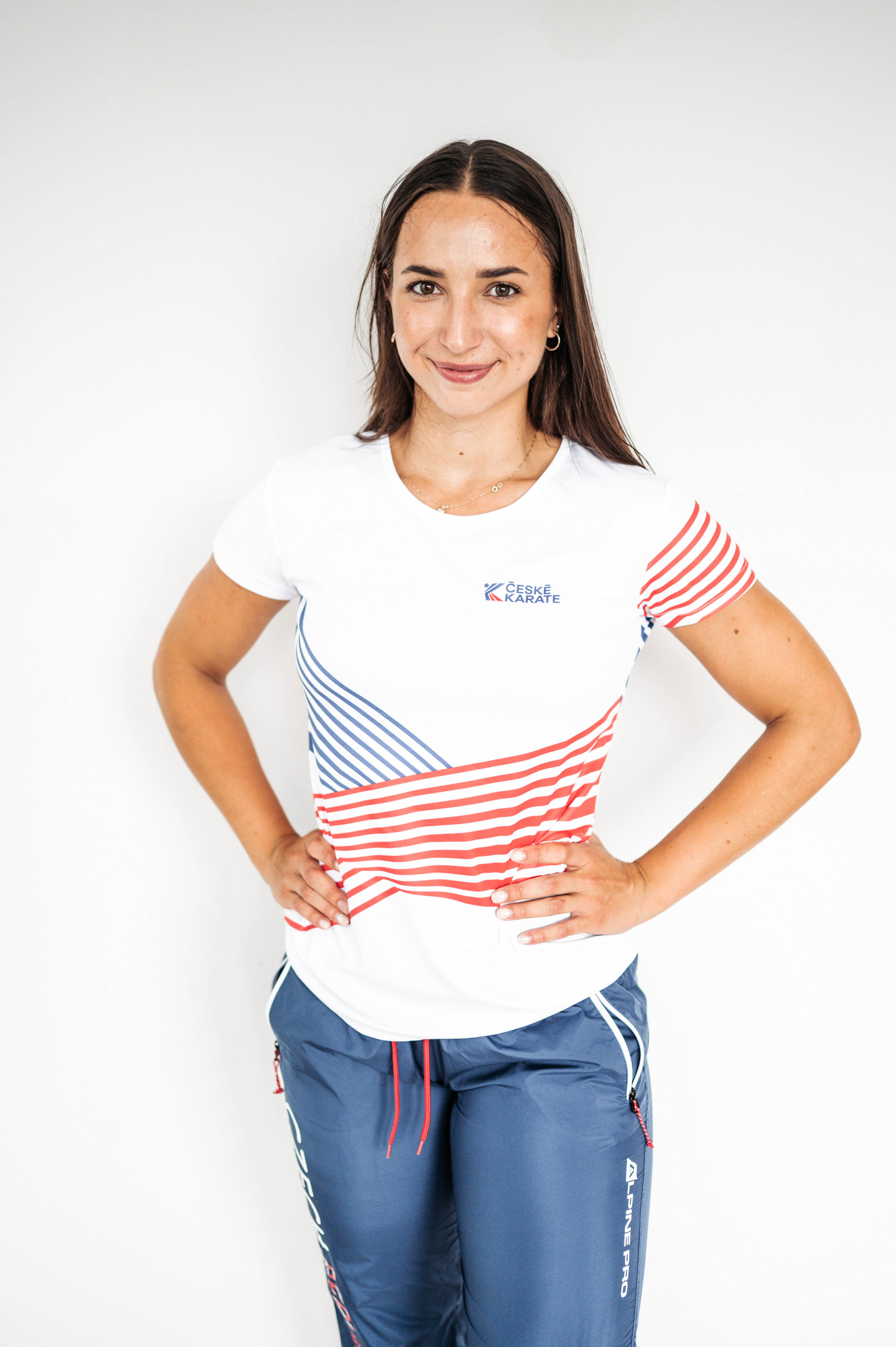 Unisex tričko PROUŽKY, white