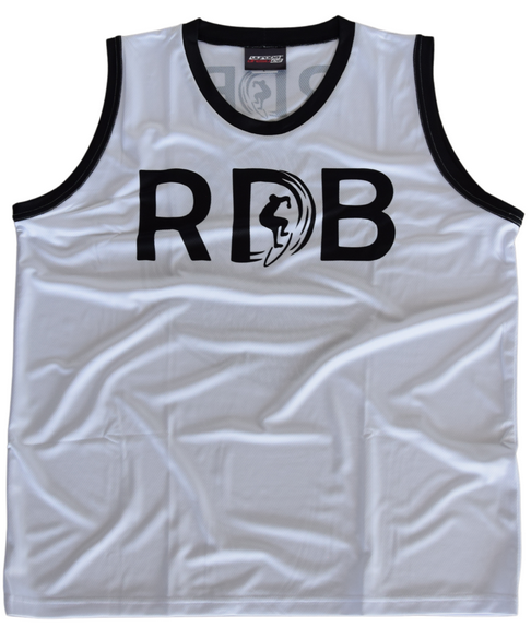 Funkční tričko bez rukávu RDB, surf/white