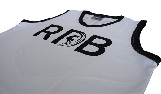 Funkční tričko bez rukávu RDB, surf/white